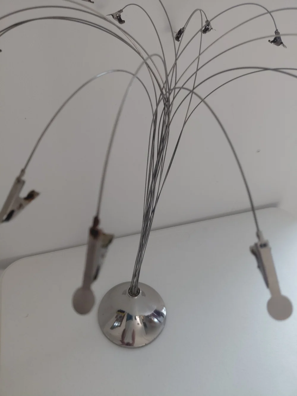 Silver Multi-Arm Photo Clip Tree - Silver Home Accent